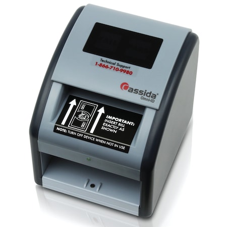 Cassida Counterfeit Detector with the Ability to Verify the Authenticity of Cash, ID Cards and Credit Cards Omni ID